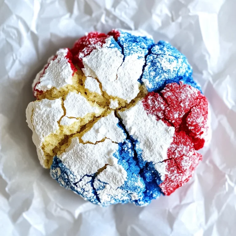 4th of July Crinkle Cookies
