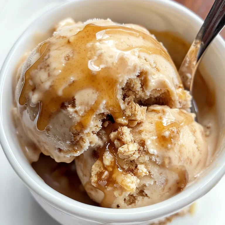 Apple Butter Oatmeal Crisp Ice Cream