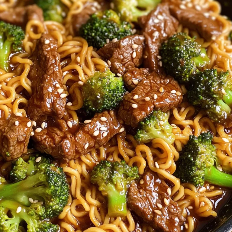 Beef and Broccoli Ramen Stir Fry