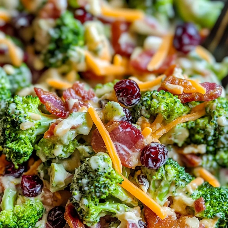 Broccoli Salad with Turkey Bacon Recipe