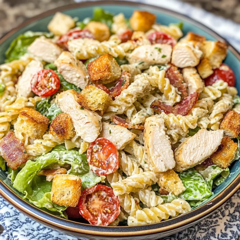 Chicken Caesar Pasta Salad
