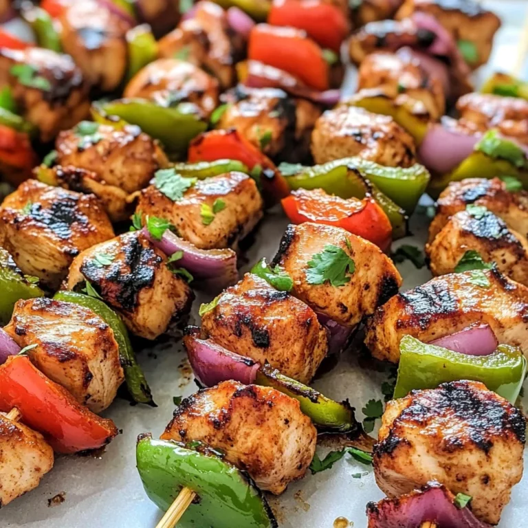 Fajita Chicken Kebabs