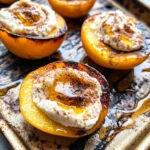 Grilled Peaches with Cinnamon Honey Ricotta
