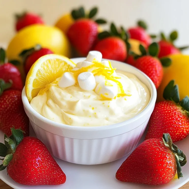 Lemon Cream Fruit Dip