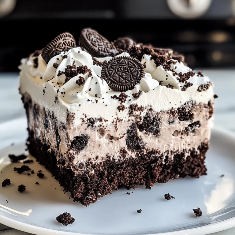 Oreo Poke Cake