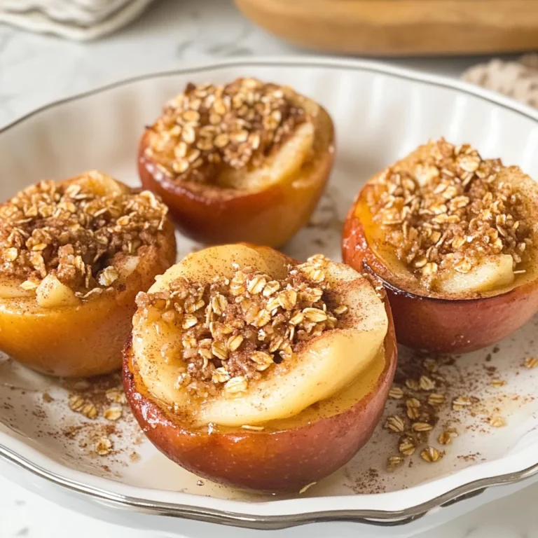 Air Fryer Baked Apples with Oats