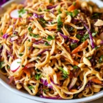 Asian Noodle Salad in Peanut Dressing