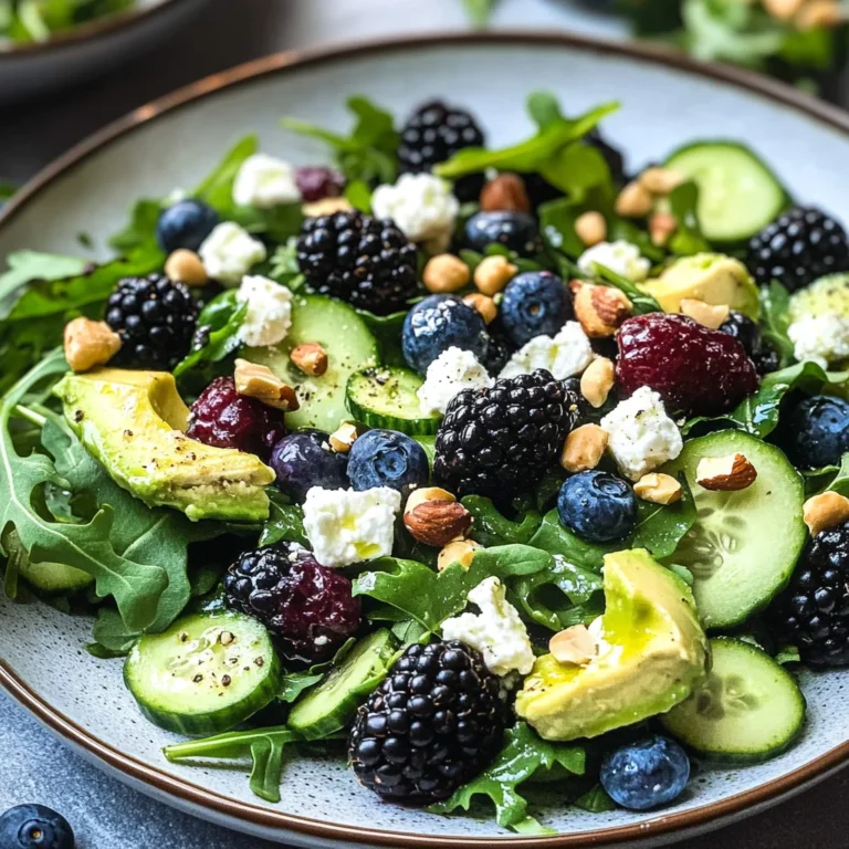 Blackberry, Avocado and Arugula Salad