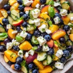 Blueberry Peach Feta Salad