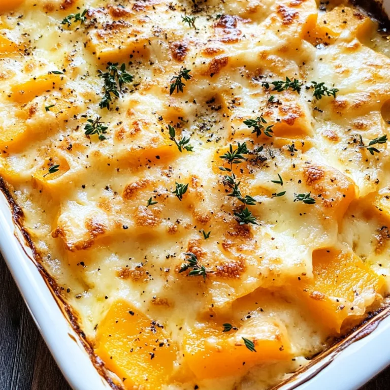 Butternut Squash Casserole (Gratin)