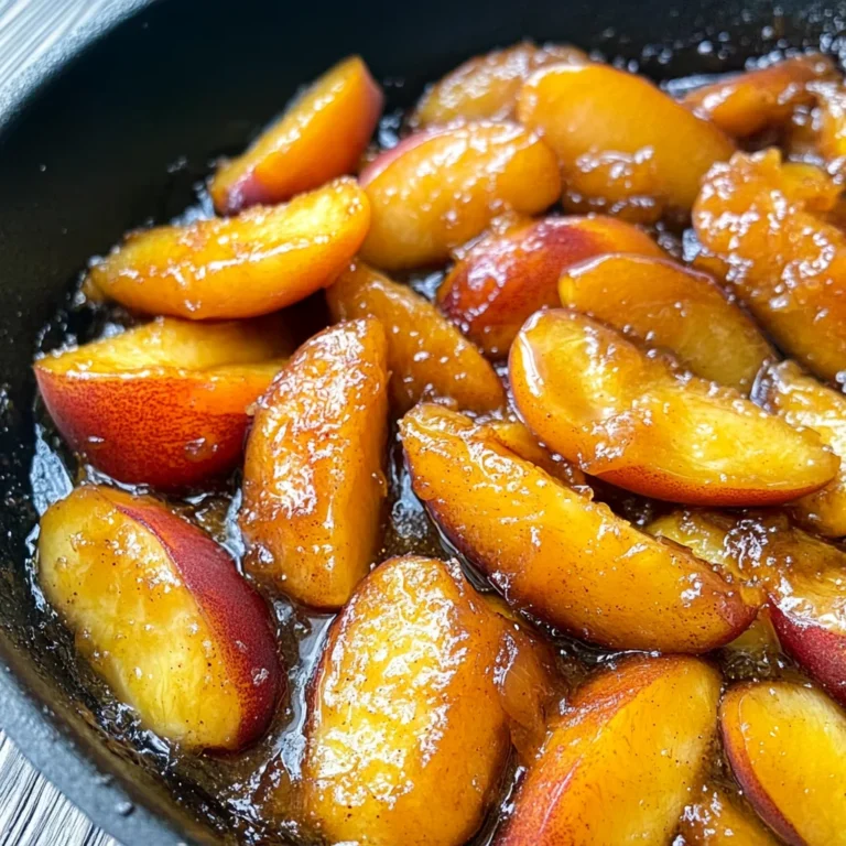 Caramelized Skillet Peaches