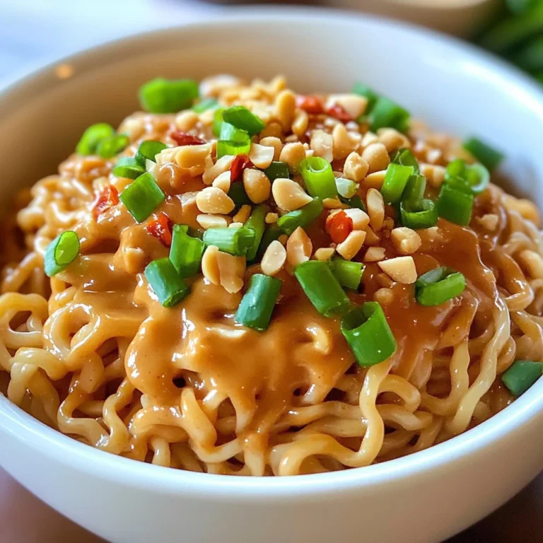 Easy Peanut Butter Ramen Noodles Recipe