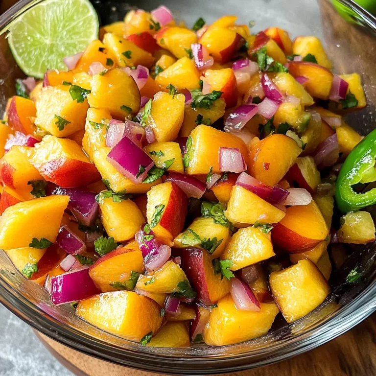 Fresh Peach Salsa