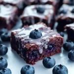 Glazed Blueberry Brownies