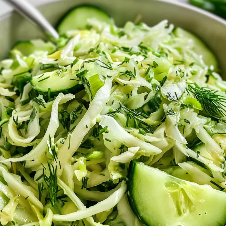 Green Cabbage Cucumber Salad