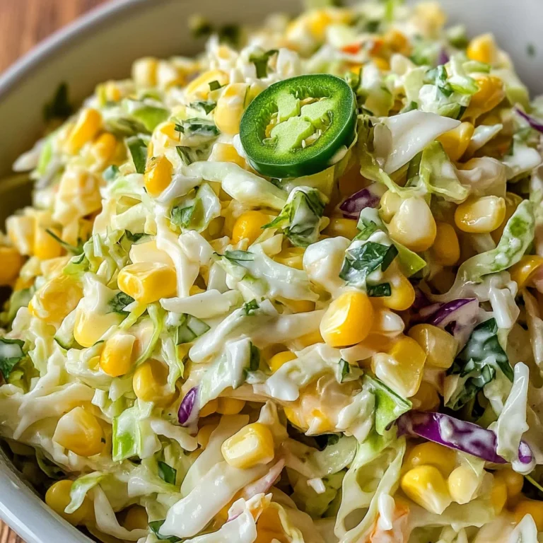Jalapeno Corn Coleslaw
