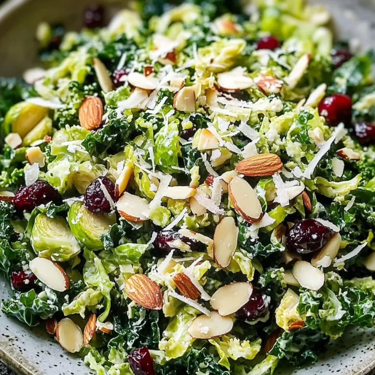 Kale and Brussels Sprout Salad