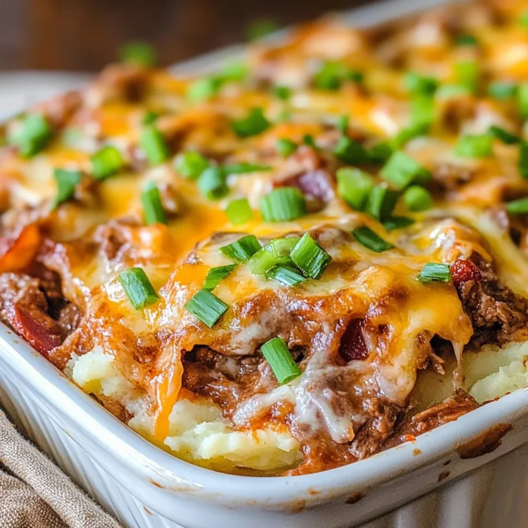 Loaded BBQ beef Potato Casserole