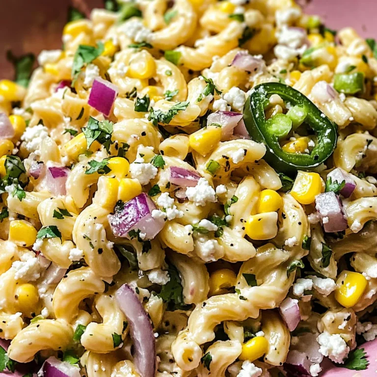 Mexican Street Corn Pasta Salad Recipe