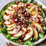 Pear Salad with Creamy Pomegranate Dressing