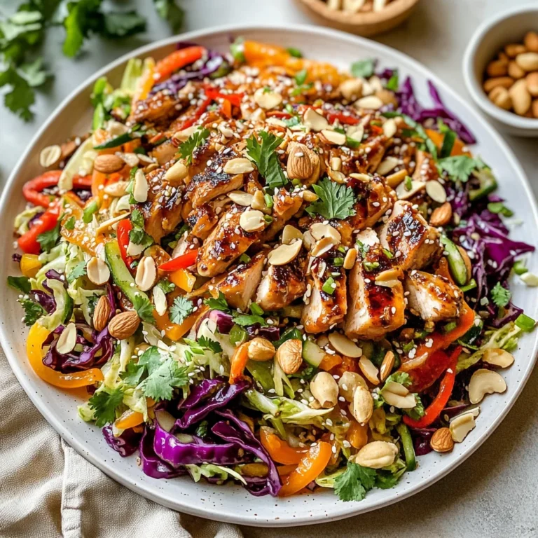 Sesame Chicken Cabbage Crunch Salad