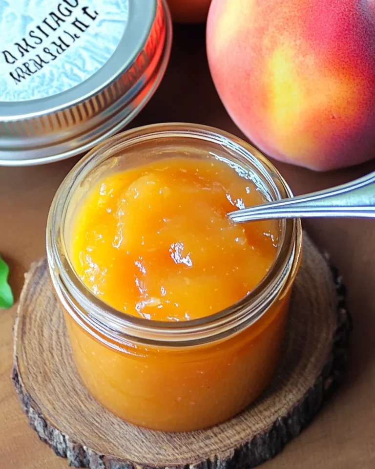 Small Batch Vanilla Peach Jam