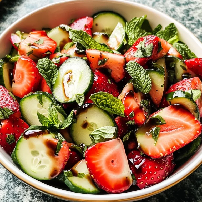 Strawberry Cucumber Salad