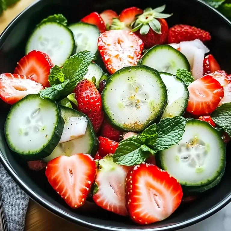 This Cucumber Strawberry Salad