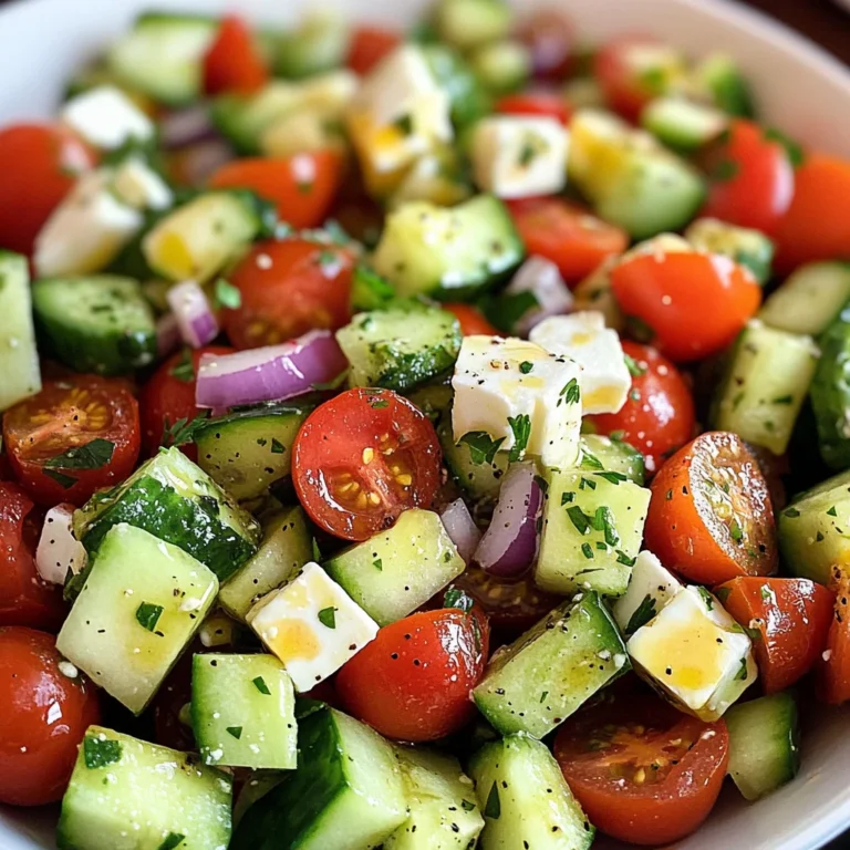 Tomato, Cucumber, Avocado Salad
