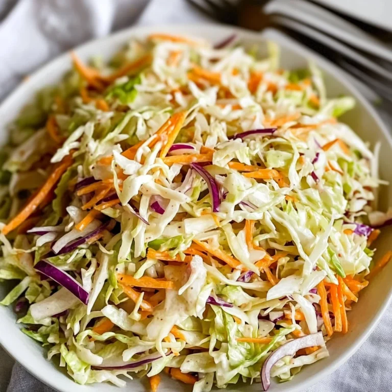 Vinegar Coleslaw Recipe (No Mayo Coleslaw)