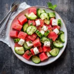 Watermelon Cucumber Salad Recipe