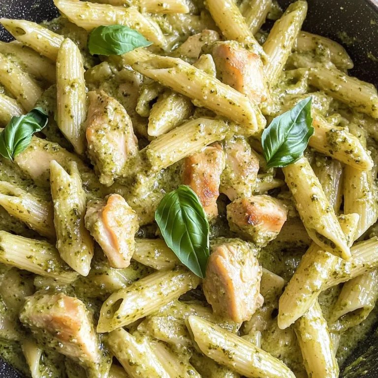 Creamy Chicken Pesto Pasta