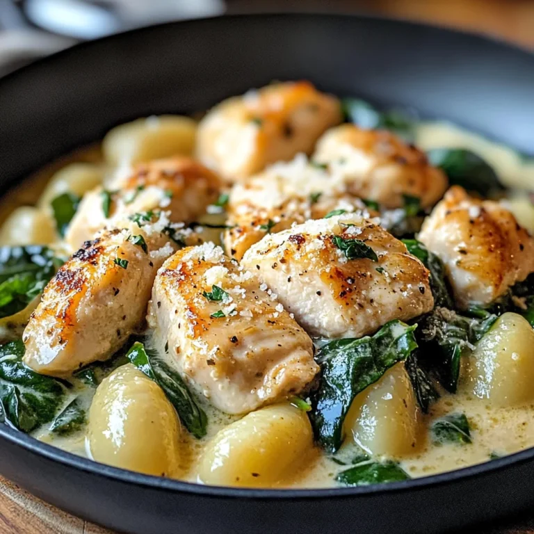 Creamy Garlic Chicken Gnocchi Skillet