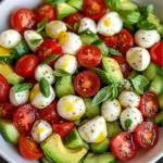 Easy Cucumber Mozzarella Salad