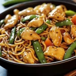 Garlic Chicken Lo Mein