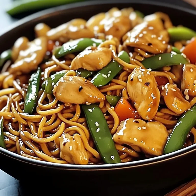 Garlic Chicken Lo Mein