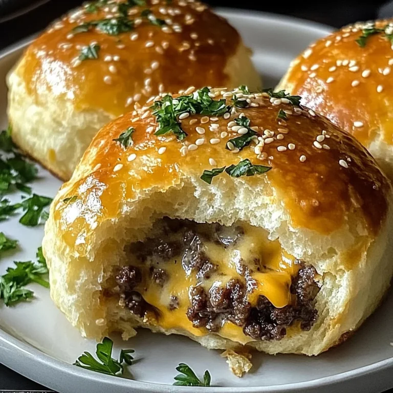 Garlic Parmesan Cheeseburger Bombs