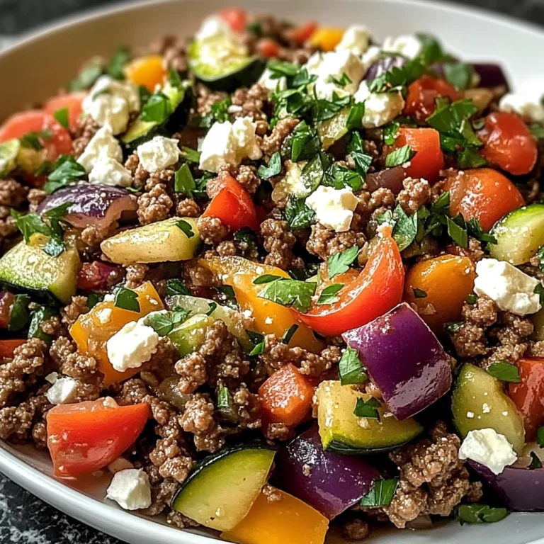 Mediterranean Ground Beef Stir Fry – A Quick & Healthy Dinner