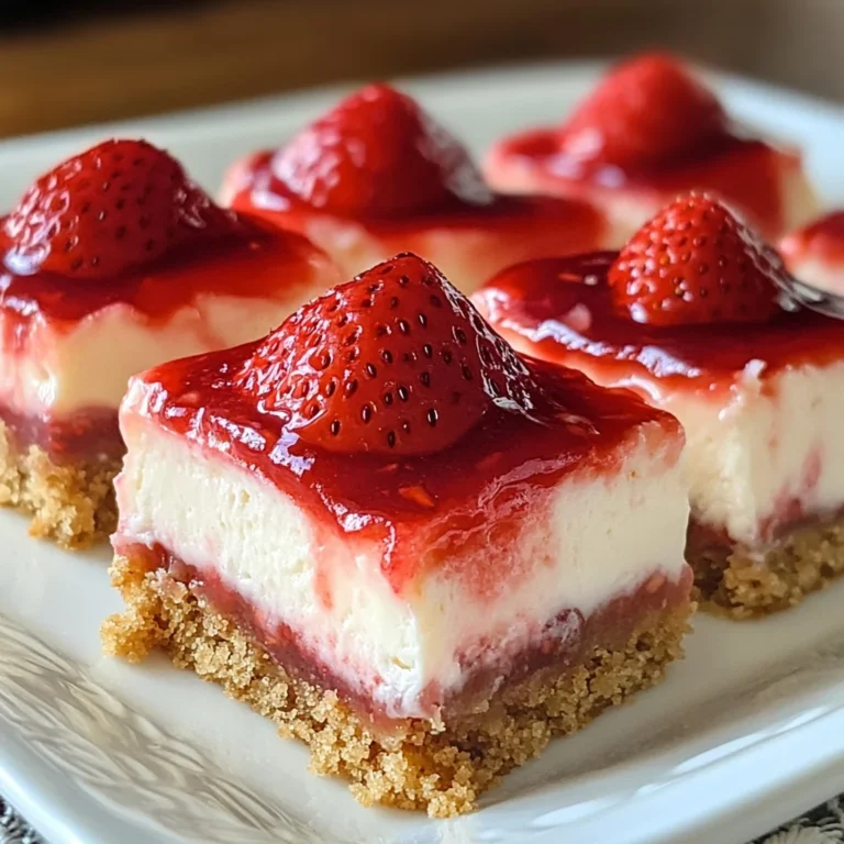 No-Bake Strawberry Cheesecake Bars