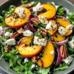 Simple Peach Feta Salad