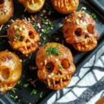 Spooky Halloween Skull Potatoes