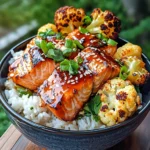 Sriracha Honey Salmon Bowls