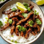Sticky Honey Garlic beef