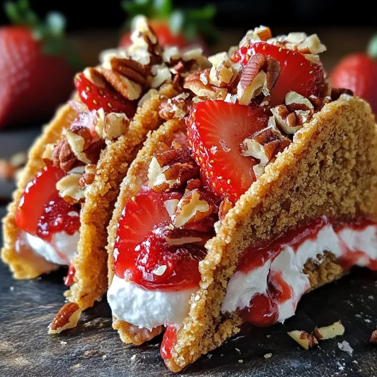 Strawberry Crunch Cheesecake Tacos