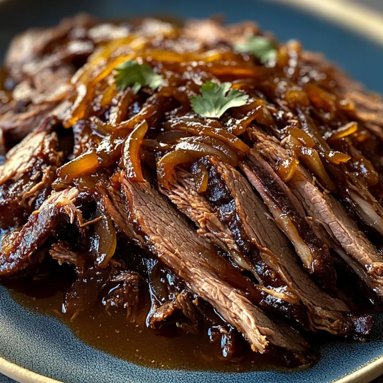 Sweet & Savory Caramelized Pulled Beef Brisket