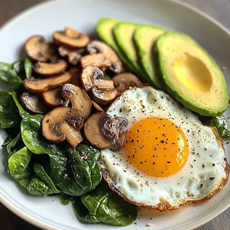 Creamy Avocado Breakfast Plate