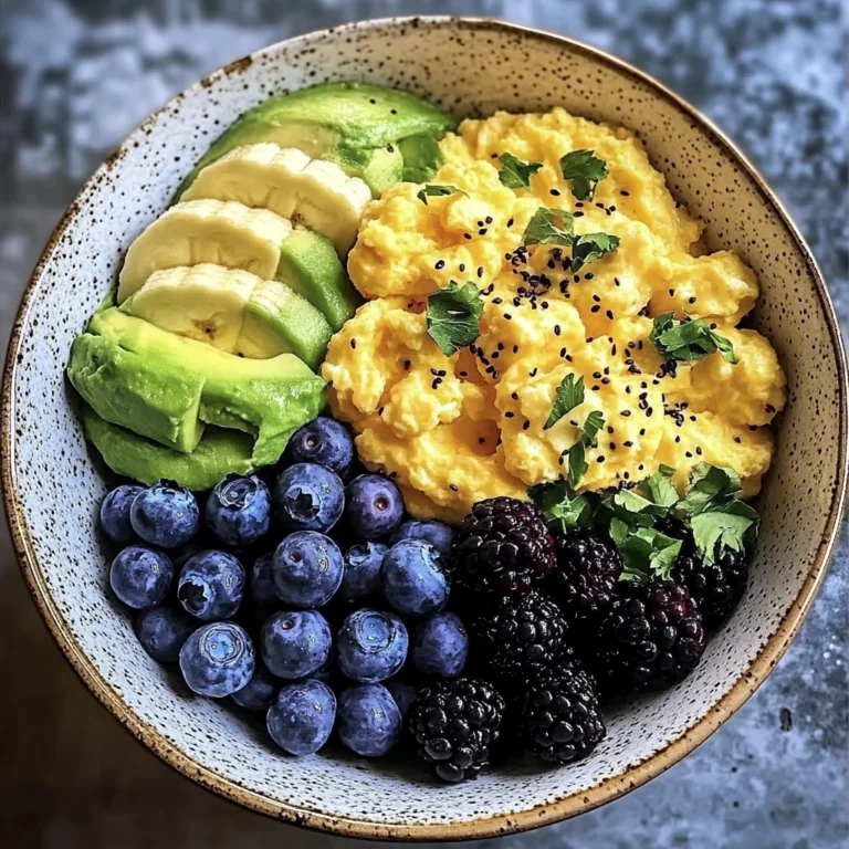 Energizing Scrambled Egg and Fruit Breakfast Bowl