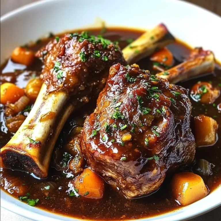 Luxurious Red Wine Lamb Shanks Recipe
