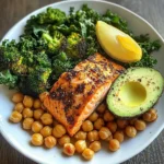 Roasted Chickpea & Salmon Power Plate