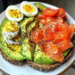 Smoked Salmon & Avocado Toast Power Plate